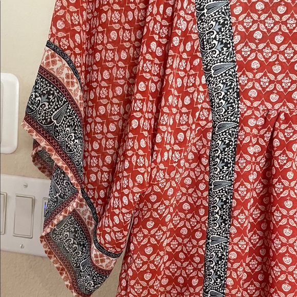 Knox Rose Red and Black Boho Blouse - Picture 11 of 11